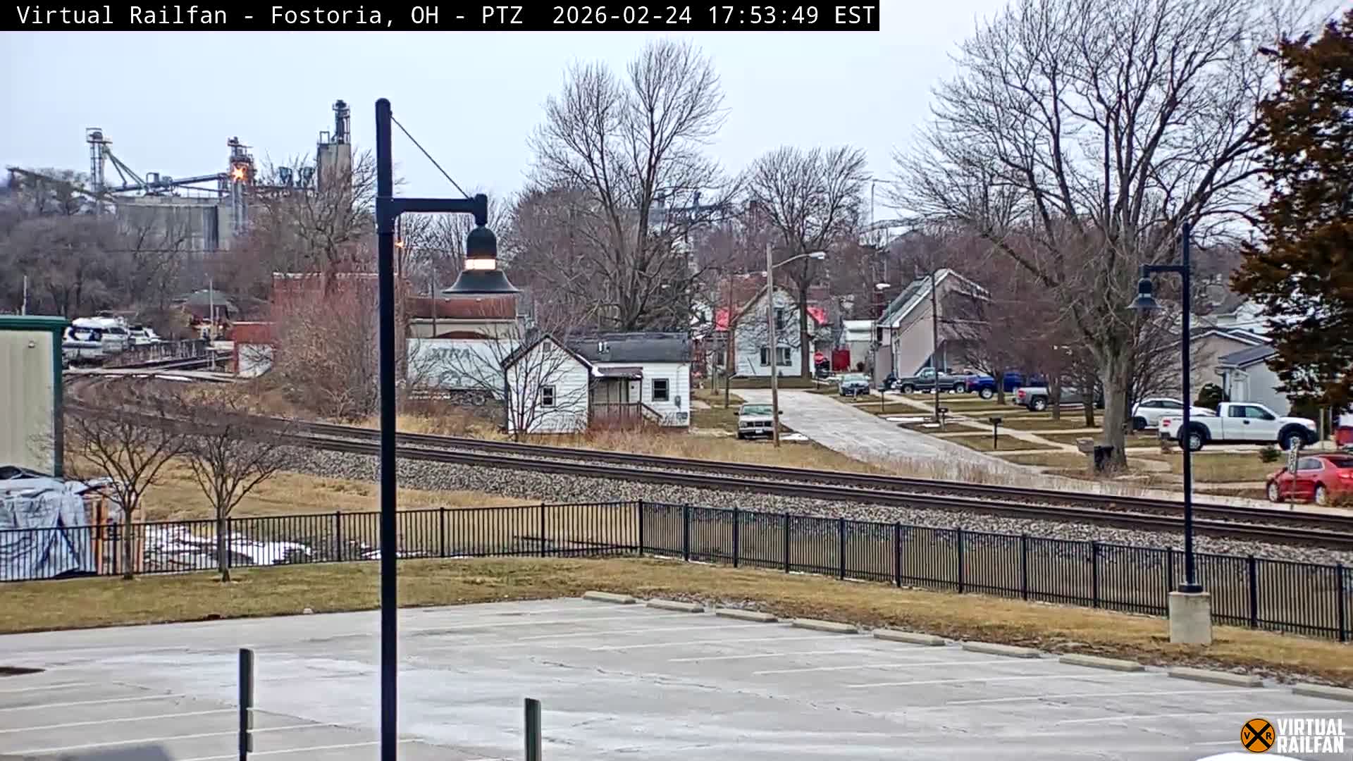 Fostoria Iron Triangle Railpark  & Railroad Crossing Live Cam -Fostoria , Seneca, Ohio, USA