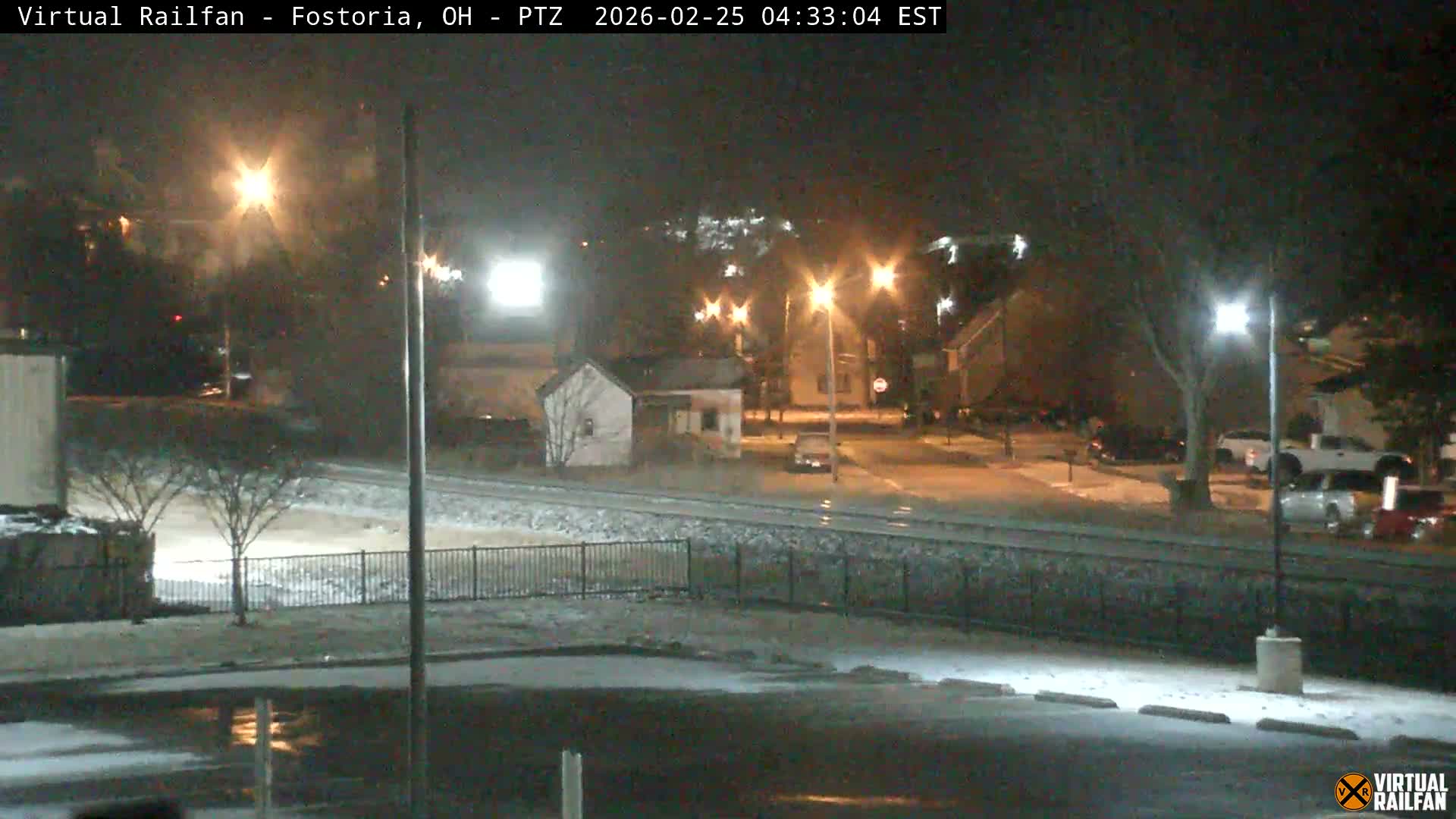 Fostoria Iron Triangle Railpark  & Railroad Crossing Live Cam -Fostoria , Seneca, Ohio, USA