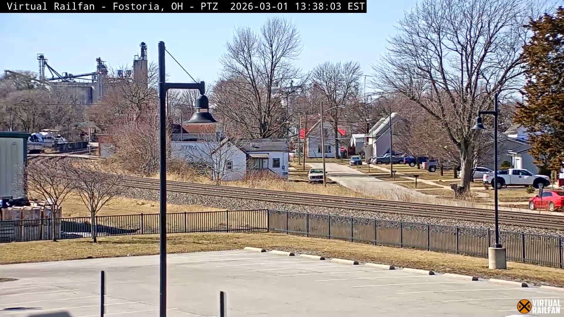 Fostoria Iron Triangle Railpark  & Railroad Crossing Live Cam -Fostoria , Seneca, Ohio, USA