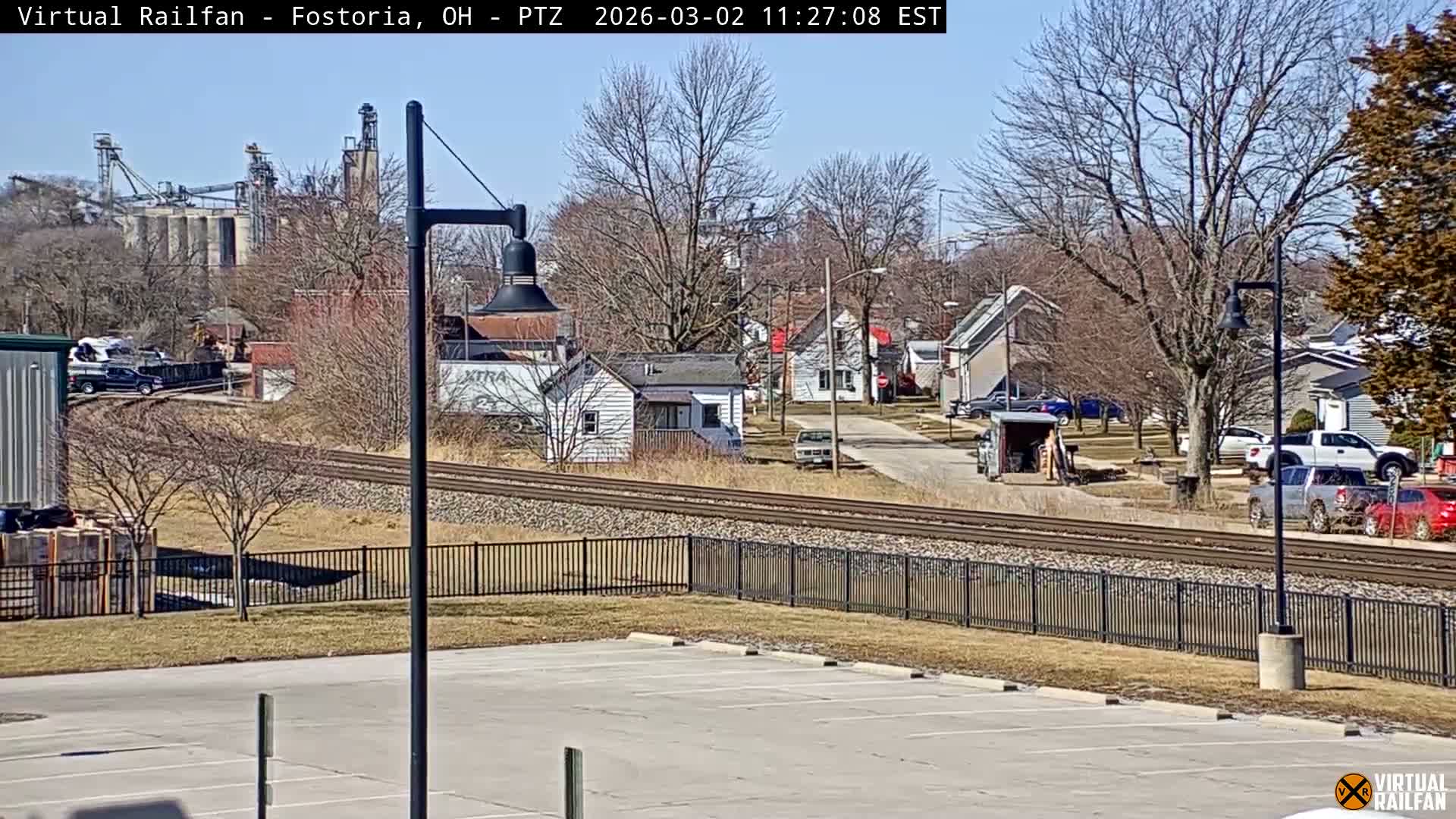 Fostoria Iron Triangle Railpark  & Railroad Crossing Live Cam -Fostoria , Seneca, Ohio, USA