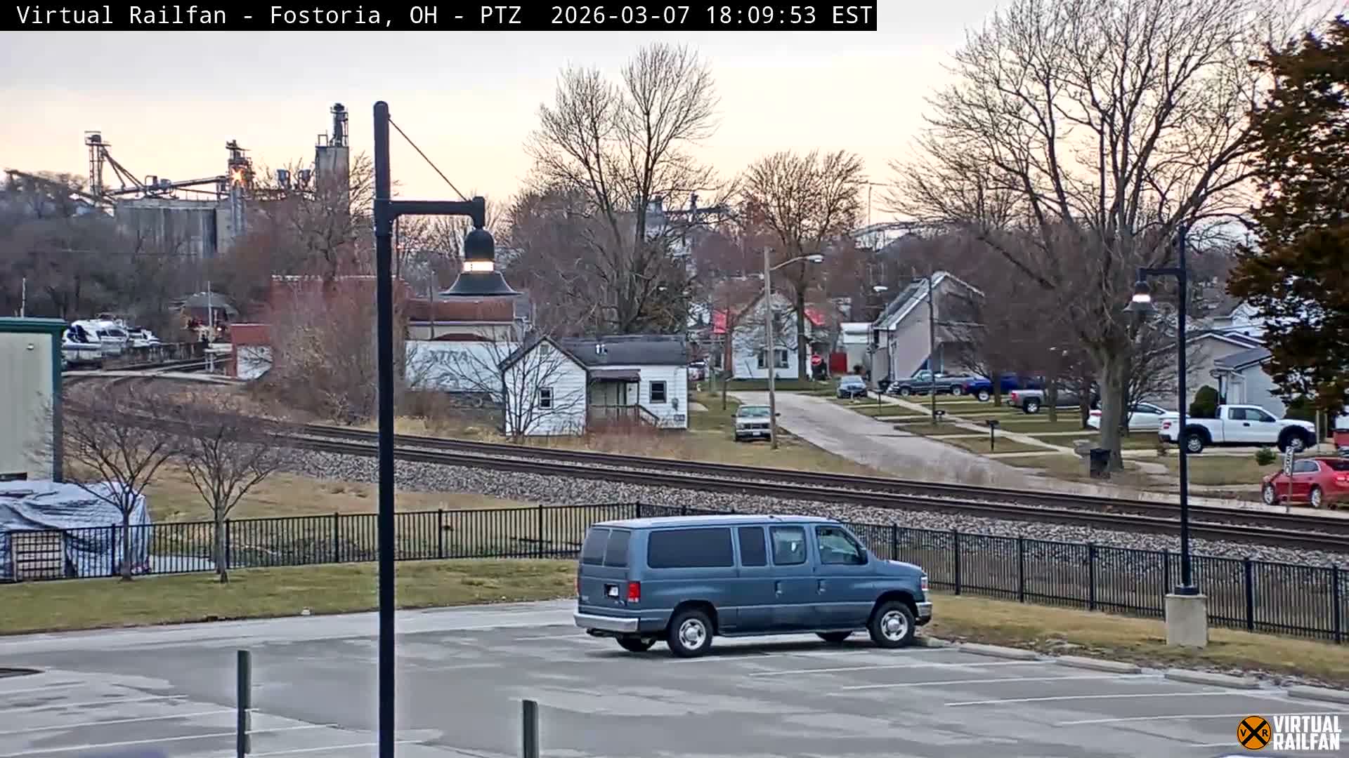 Fostoria Iron Triangle Railpark  & Railroad Crossing Live Cam -Fostoria , Seneca, Ohio, USA