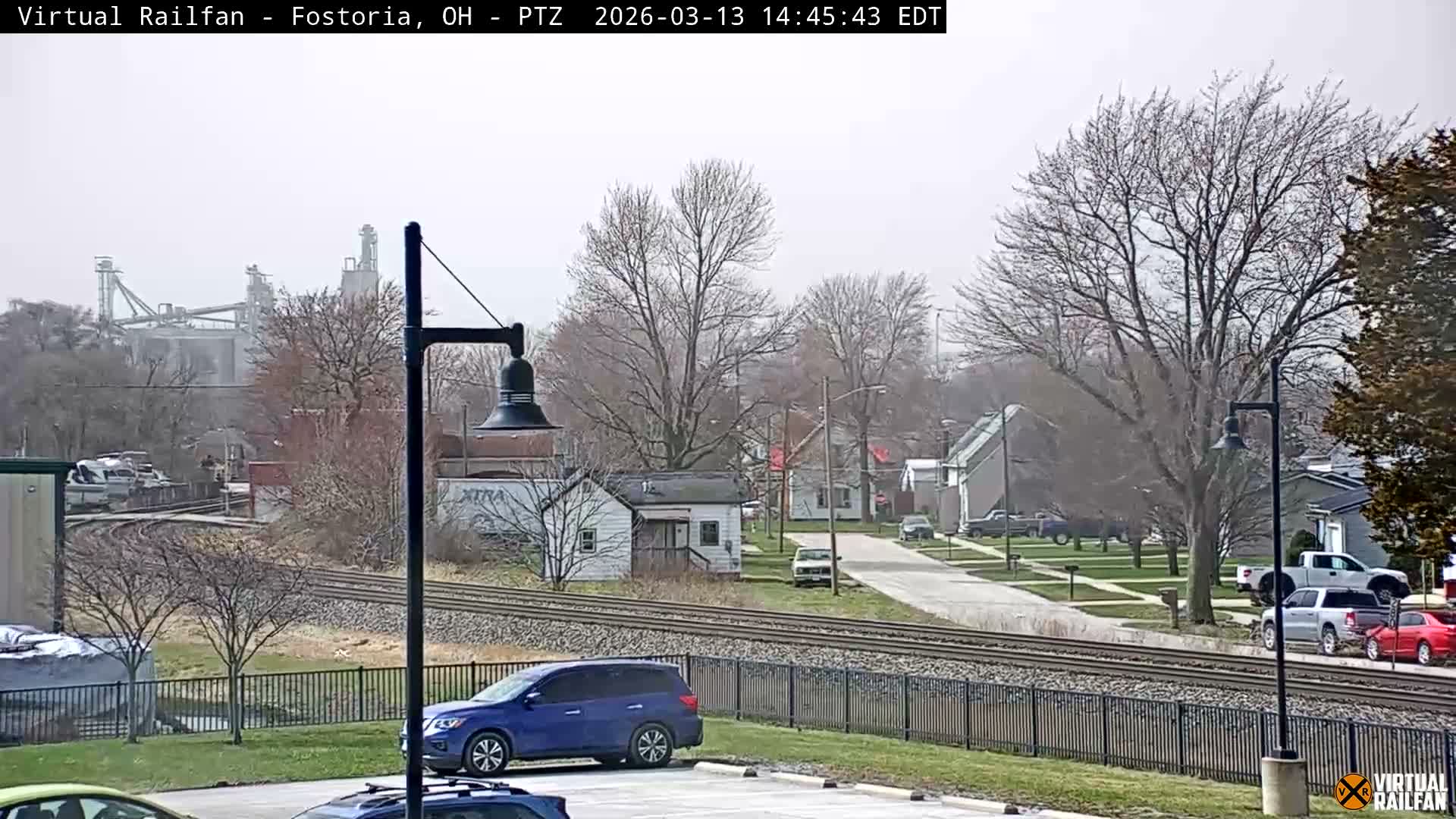 Fostoria Iron Triangle Railpark  & Railroad Crossing Live Cam -Fostoria , Seneca, Ohio, USA
