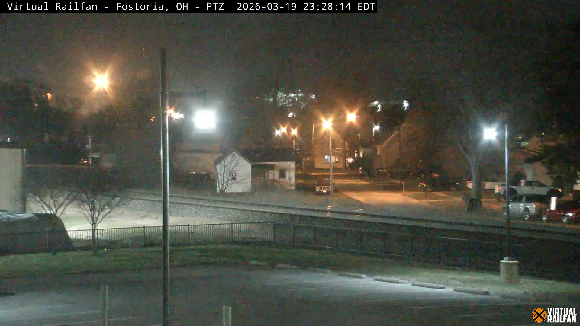 Fostoria Iron Triangle Railpark  & Railroad Crossing Live Cam -Fostoria , Seneca, Ohio, USA