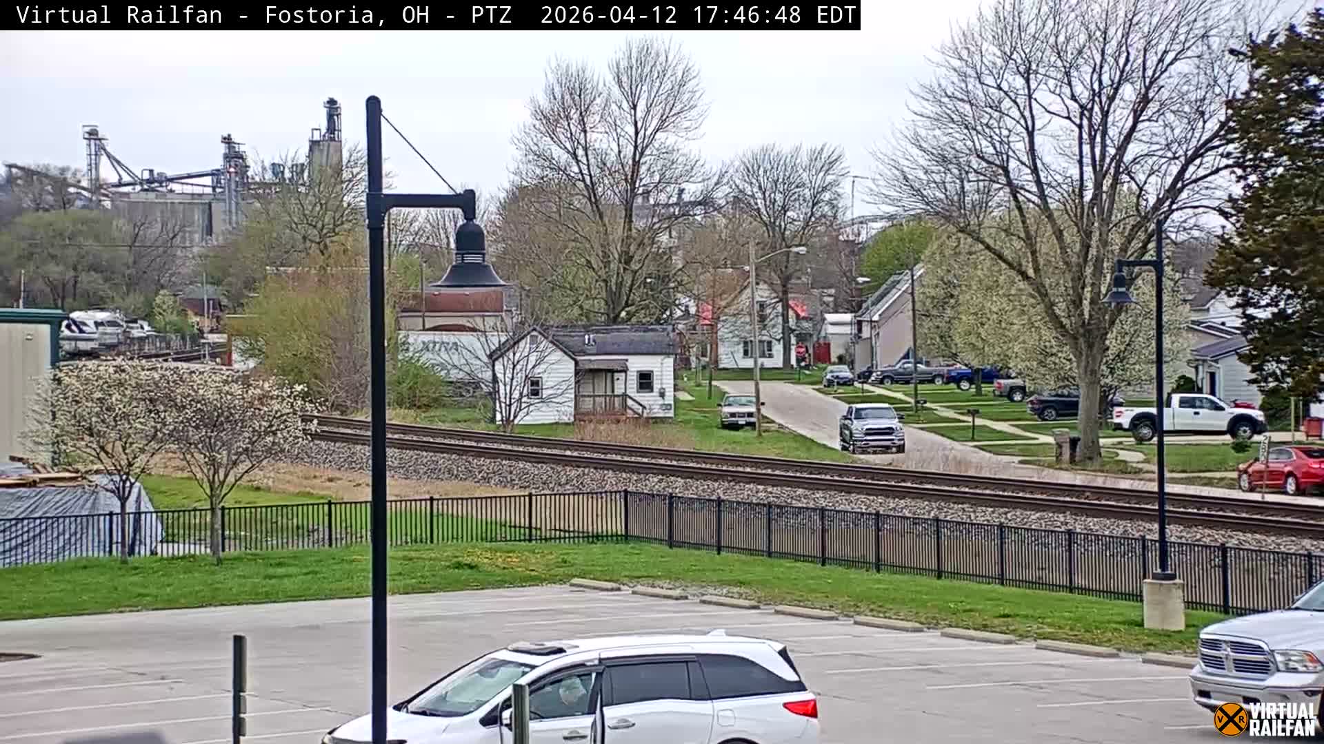 Fostoria Iron Triangle Railpark  & Railroad Crossing Live Cam -Fostoria , Seneca, Ohio, USA