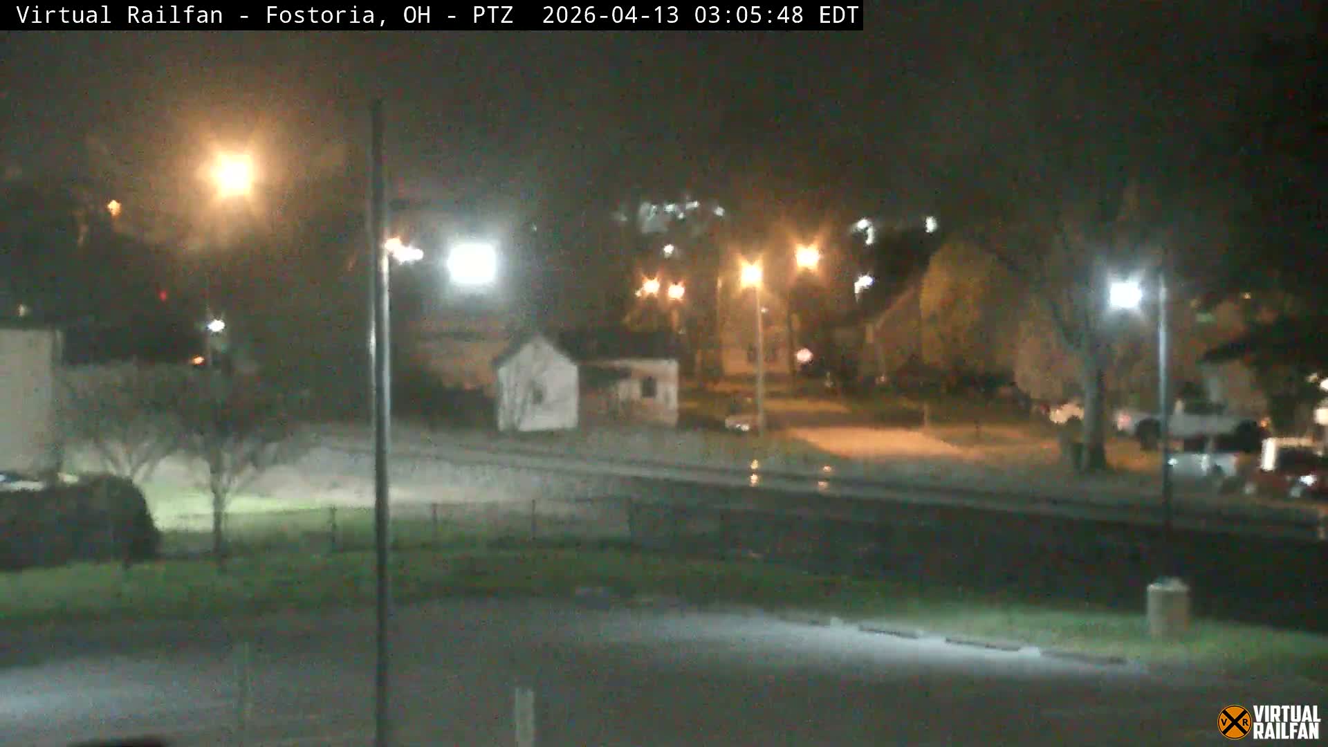 Fostoria Iron Triangle Railpark  & Railroad Crossing Live Cam -Fostoria , Seneca, Ohio, USA