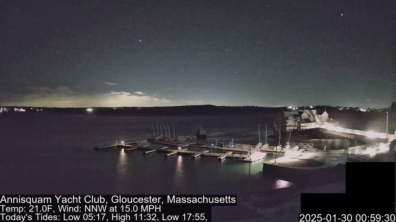Annisquam Yacht Club Live Cam - Gloucester, Massachusetts, USA 