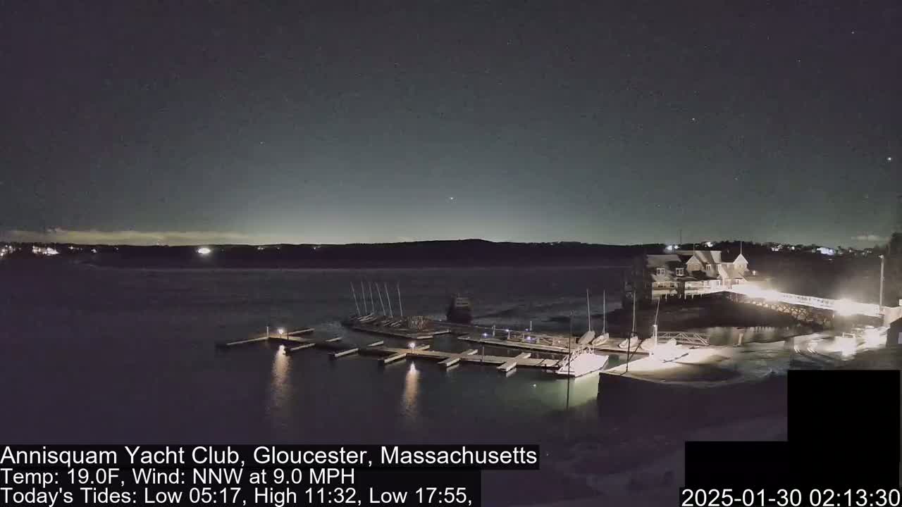 Annisquam Yacht Club Live Cam - Gloucester, Massachusetts, USA 