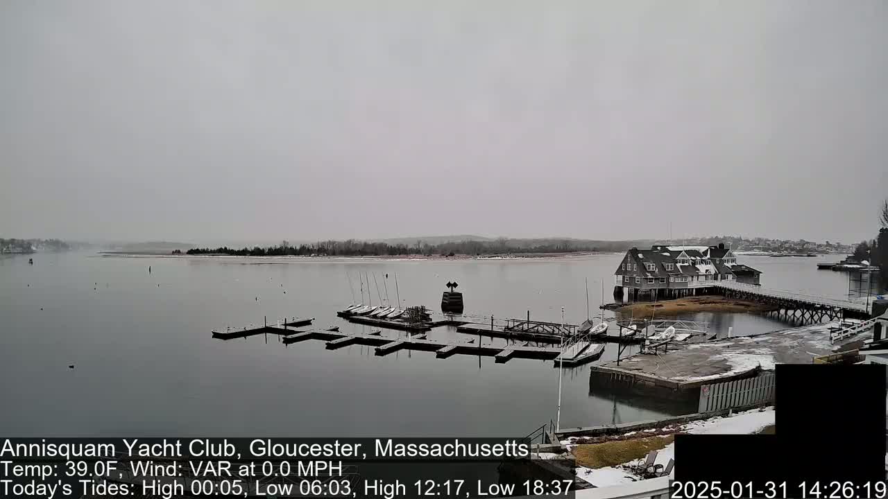 Annisquam Yacht Club Live Cam - Gloucester, Massachusetts, USA 