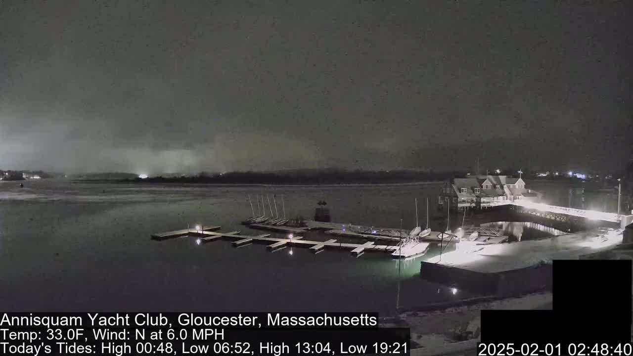 Annisquam Yacht Club Live Cam - Gloucester, Massachusetts, USA 
