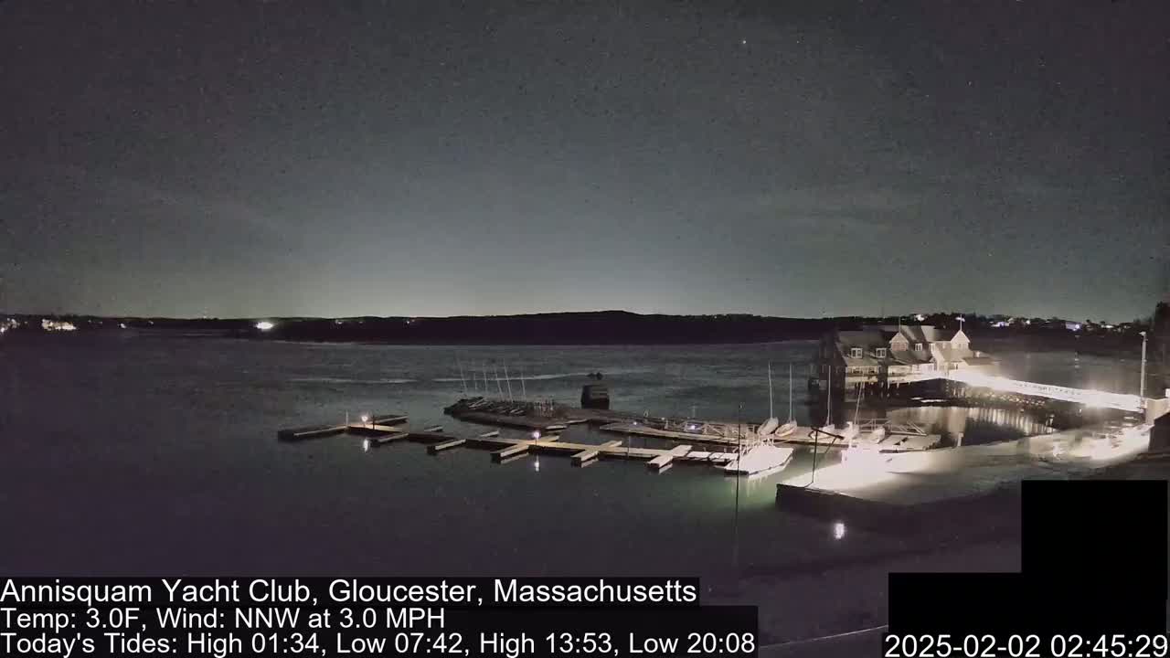 Annisquam Yacht Club Live Cam - Gloucester, Massachusetts, USA 