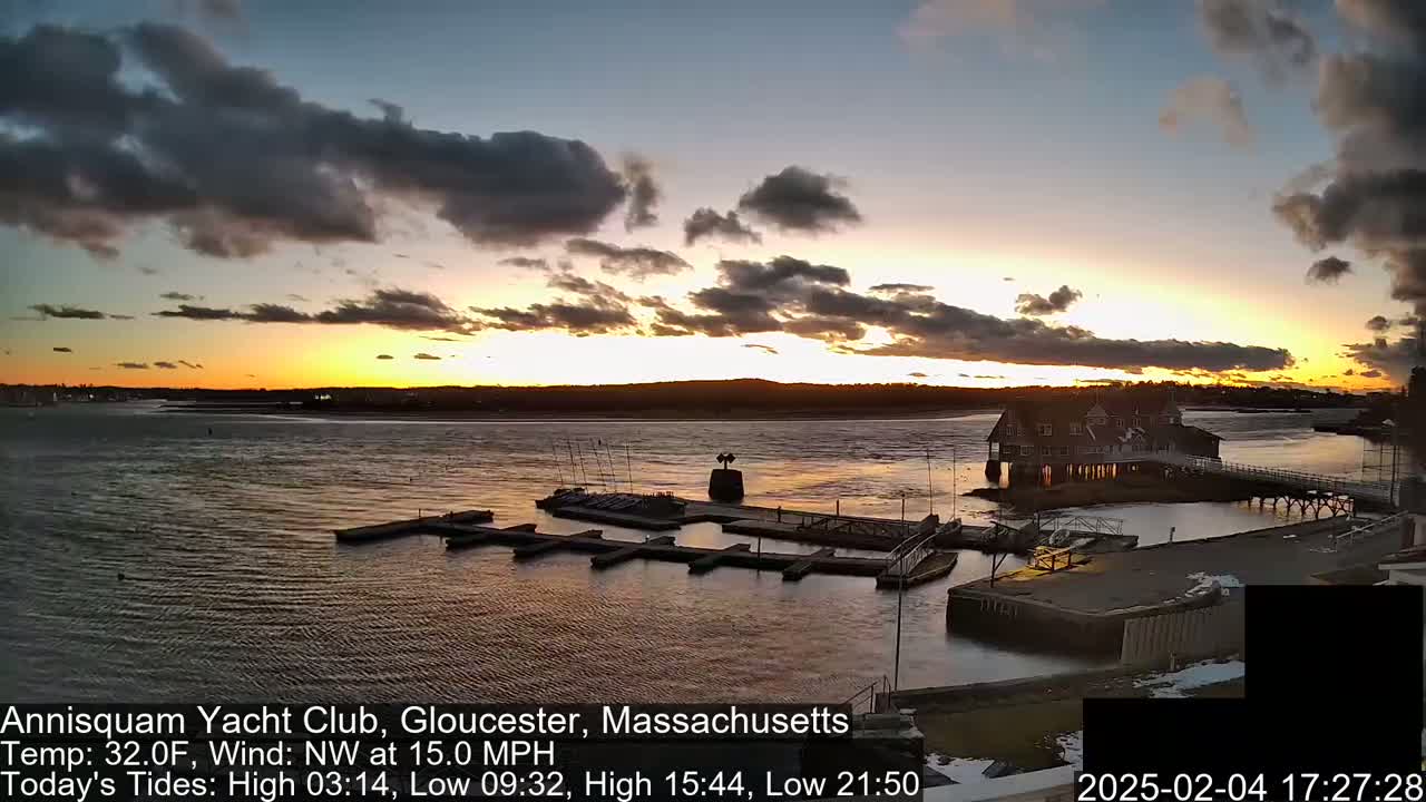 Annisquam Yacht Club Live Cam - Gloucester, Massachusetts, USA 