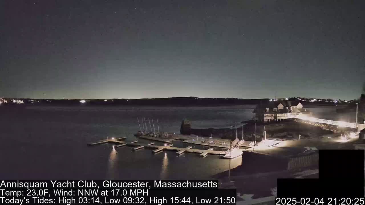 Annisquam Yacht Club Live Cam - Gloucester, Massachusetts, USA 