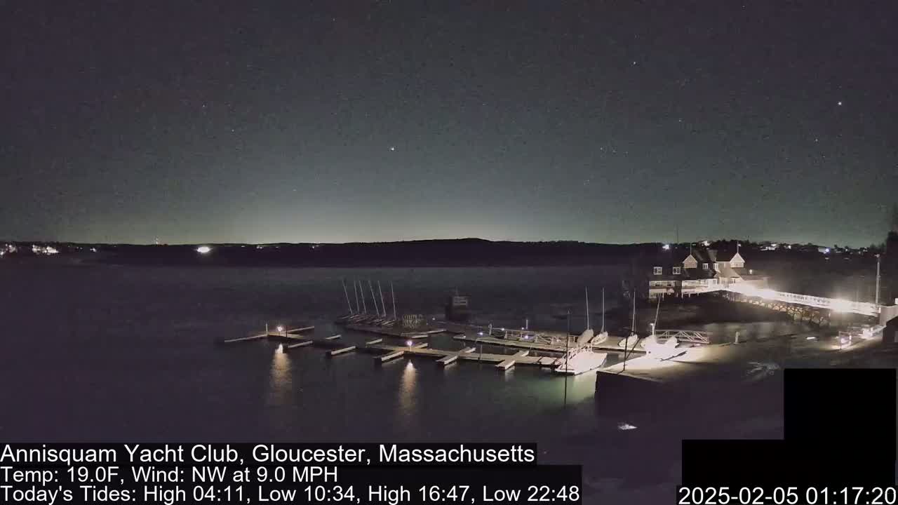 Annisquam Yacht Club Live Cam - Gloucester, Massachusetts, USA 