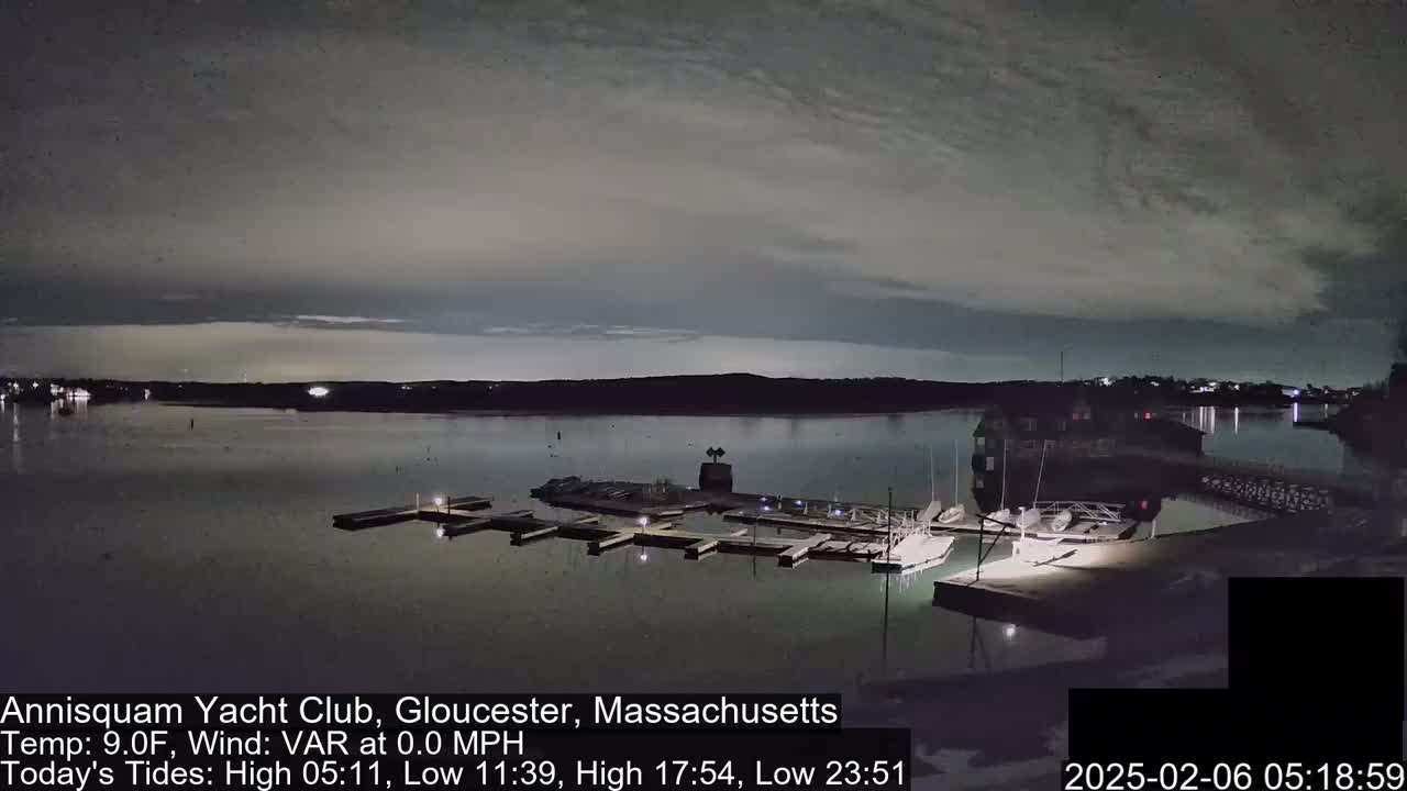 Annisquam Yacht Club Live Cam - Gloucester, Massachusetts, USA 