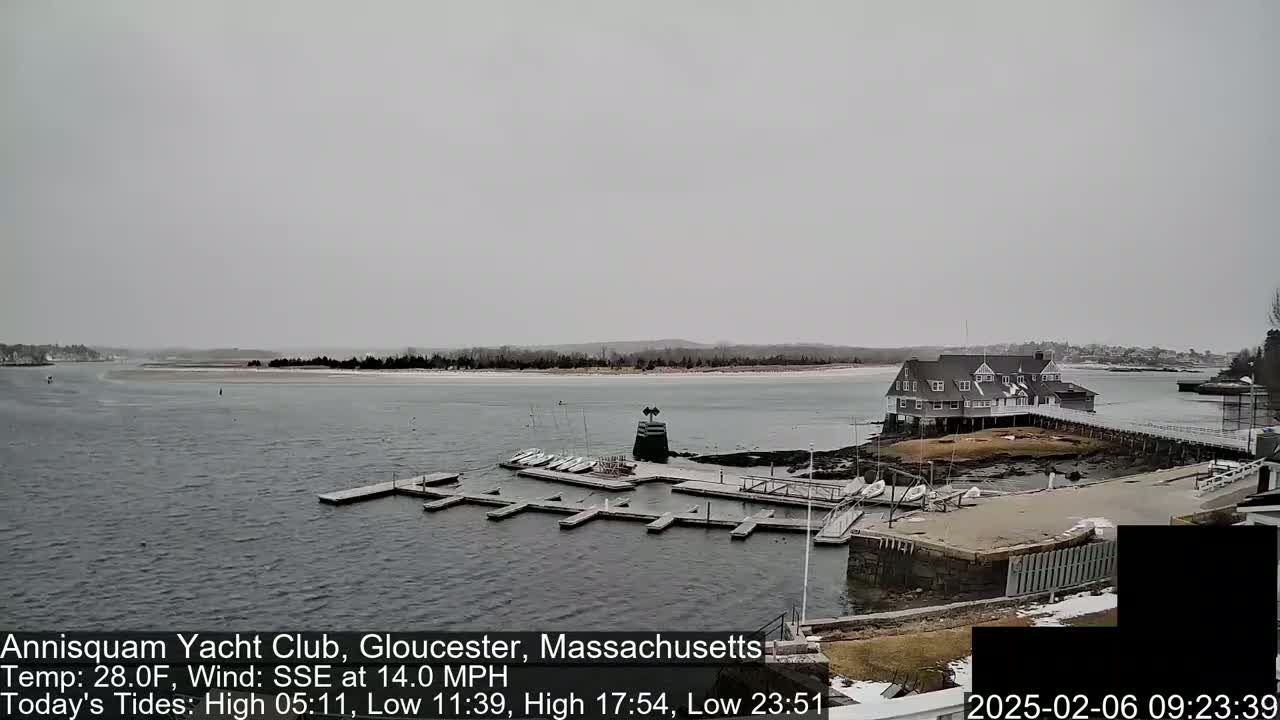 Annisquam Yacht Club Live Cam - Gloucester, Massachusetts, USA 