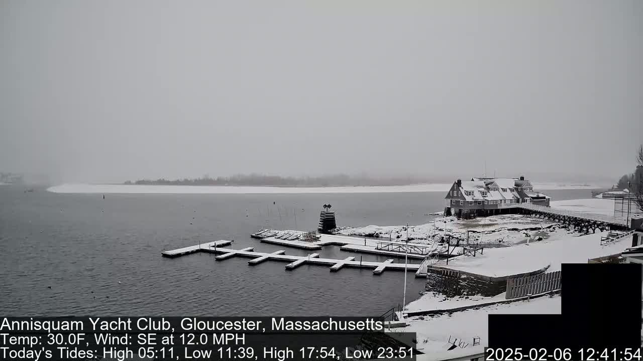 Annisquam Yacht Club Live Cam - Gloucester, Massachusetts, USA 