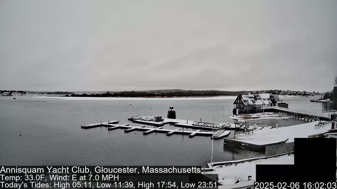 Annisquam Yacht Club Live Cam - Gloucester, Massachusetts, USA 