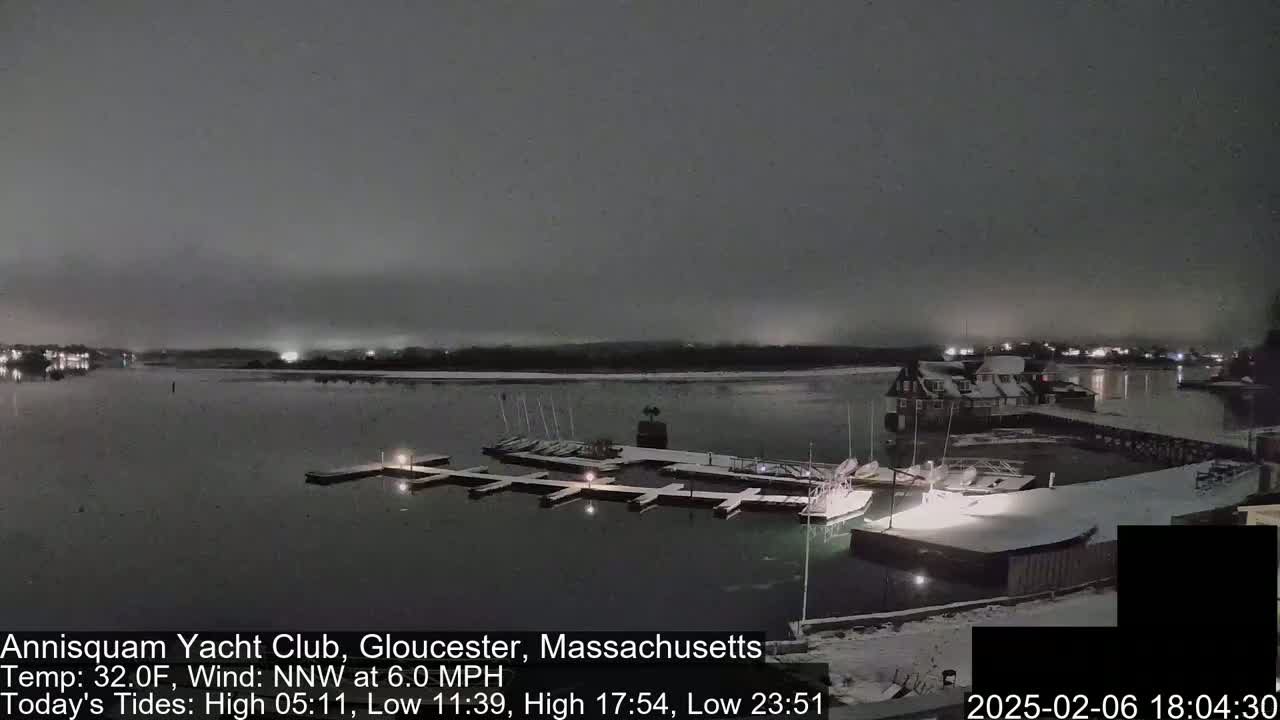 Annisquam Yacht Club Live Cam - Gloucester, Massachusetts, USA 