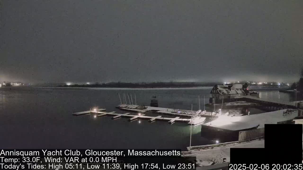 Annisquam Yacht Club Live Cam - Gloucester, Massachusetts, USA 
