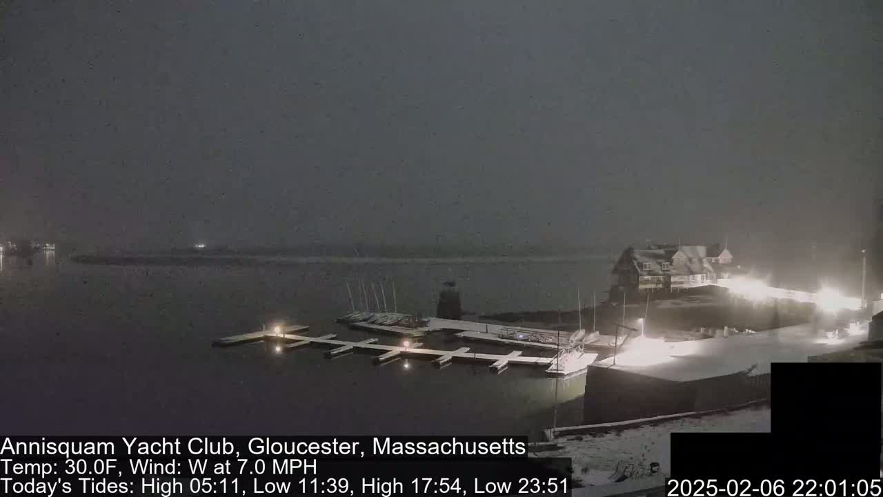 Annisquam Yacht Club Live Cam - Gloucester, Massachusetts, USA 