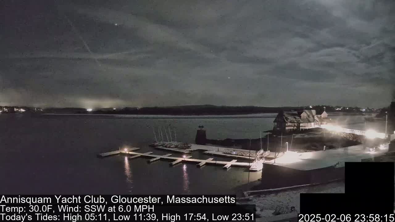 Annisquam Yacht Club Live Cam - Gloucester, Massachusetts, USA 