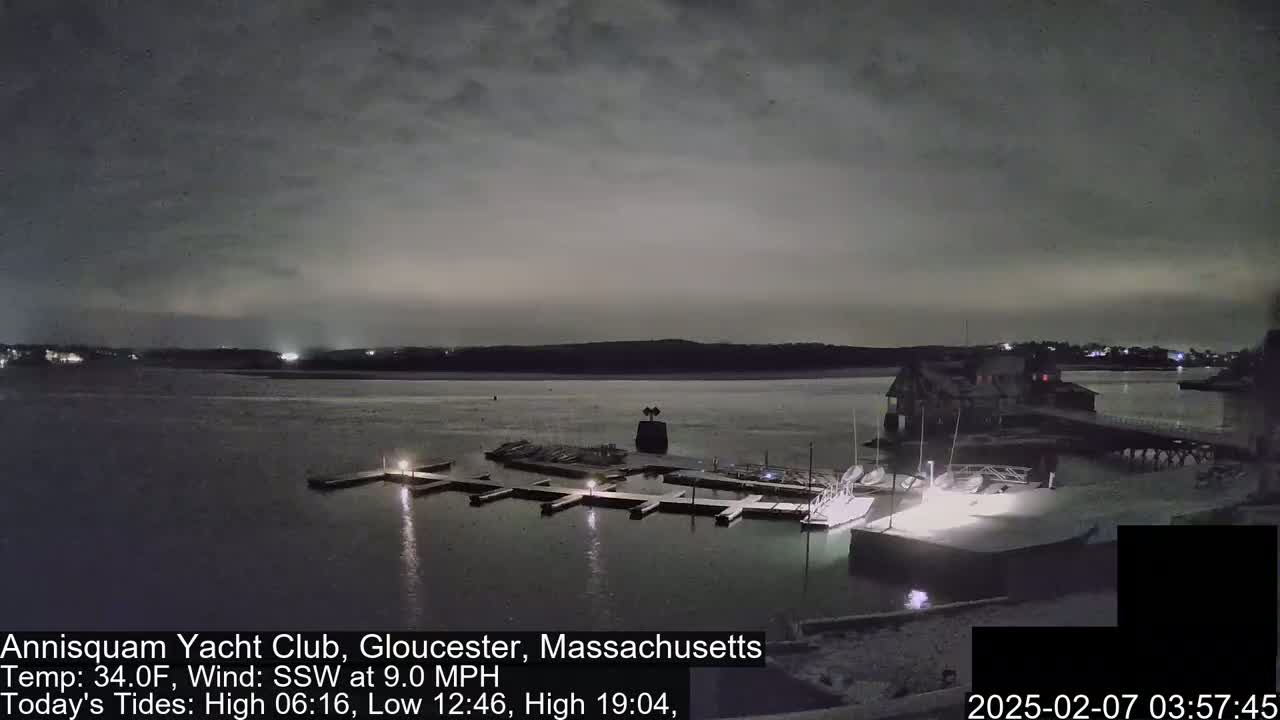 Annisquam Yacht Club Live Cam - Gloucester, Massachusetts, USA 