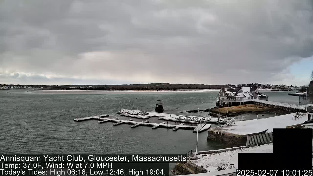 Annisquam Yacht Club Live Cam - Gloucester, Massachusetts, USA 