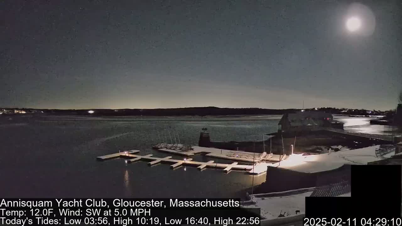 Annisquam Yacht Club Live Cam - Gloucester, Massachusetts, USA 