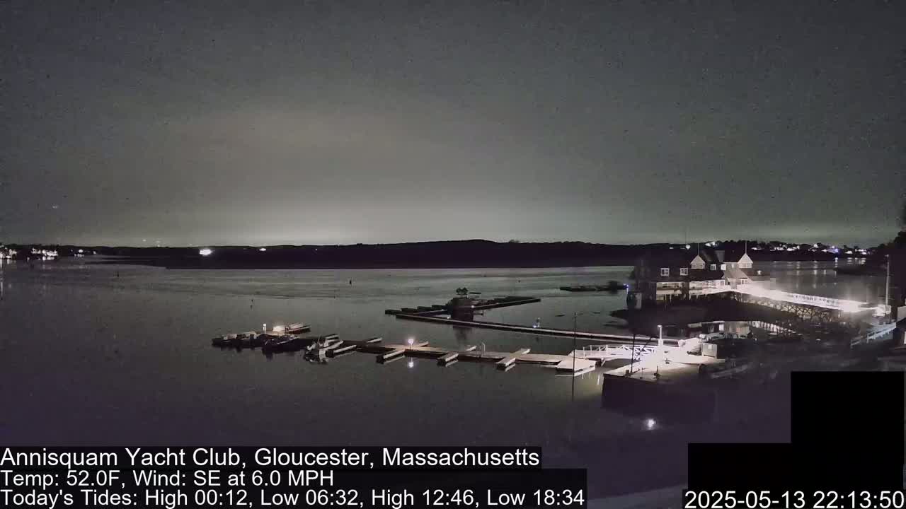 Annisquam Yacht Club Live Cam - Gloucester, Massachusetts, USA 