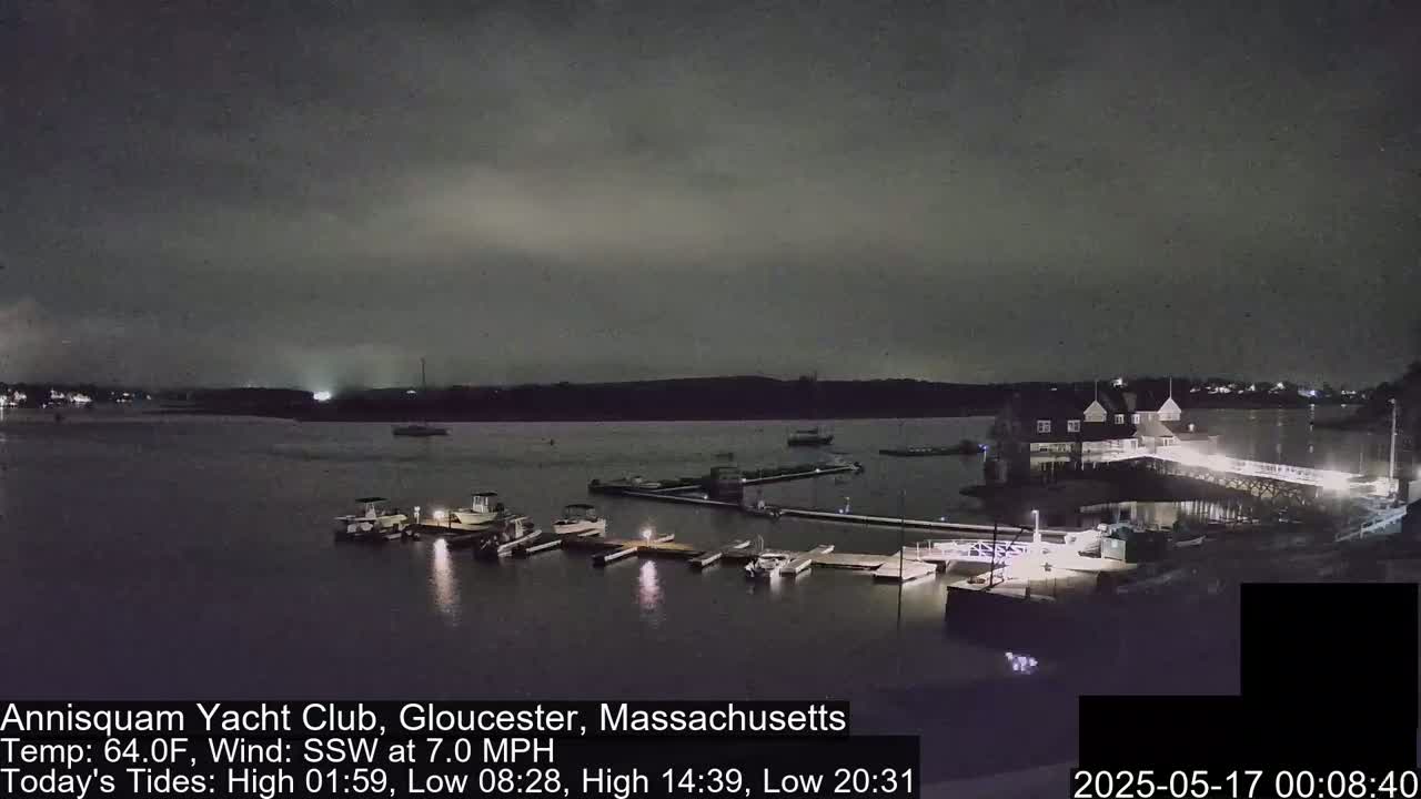 Annisquam Yacht Club Live Cam - Gloucester, Massachusetts, USA 