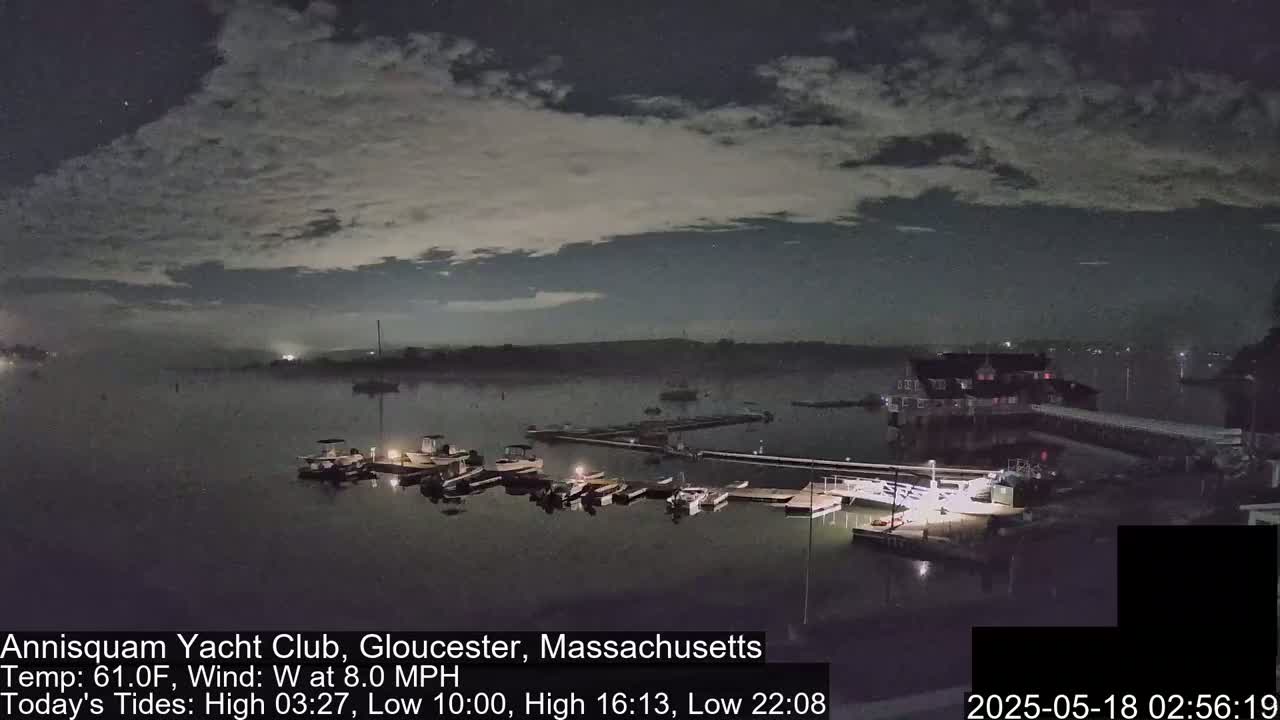 Annisquam Yacht Club Live Cam - Gloucester, Massachusetts, USA 