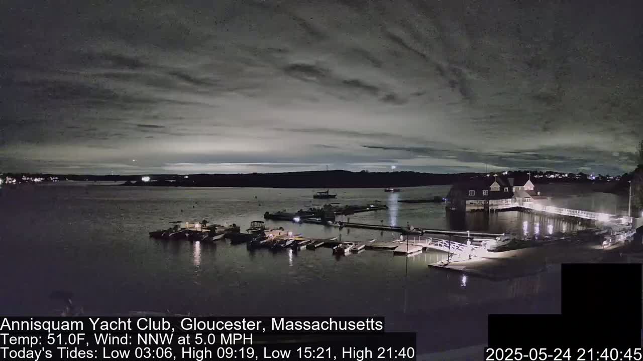 Annisquam Yacht Club Live Cam - Gloucester, Massachusetts, USA 