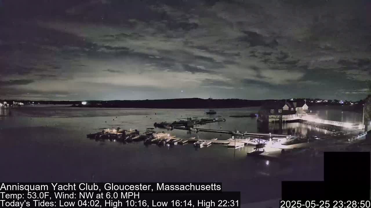 Annisquam Yacht Club Live Cam - Gloucester, Massachusetts, USA 