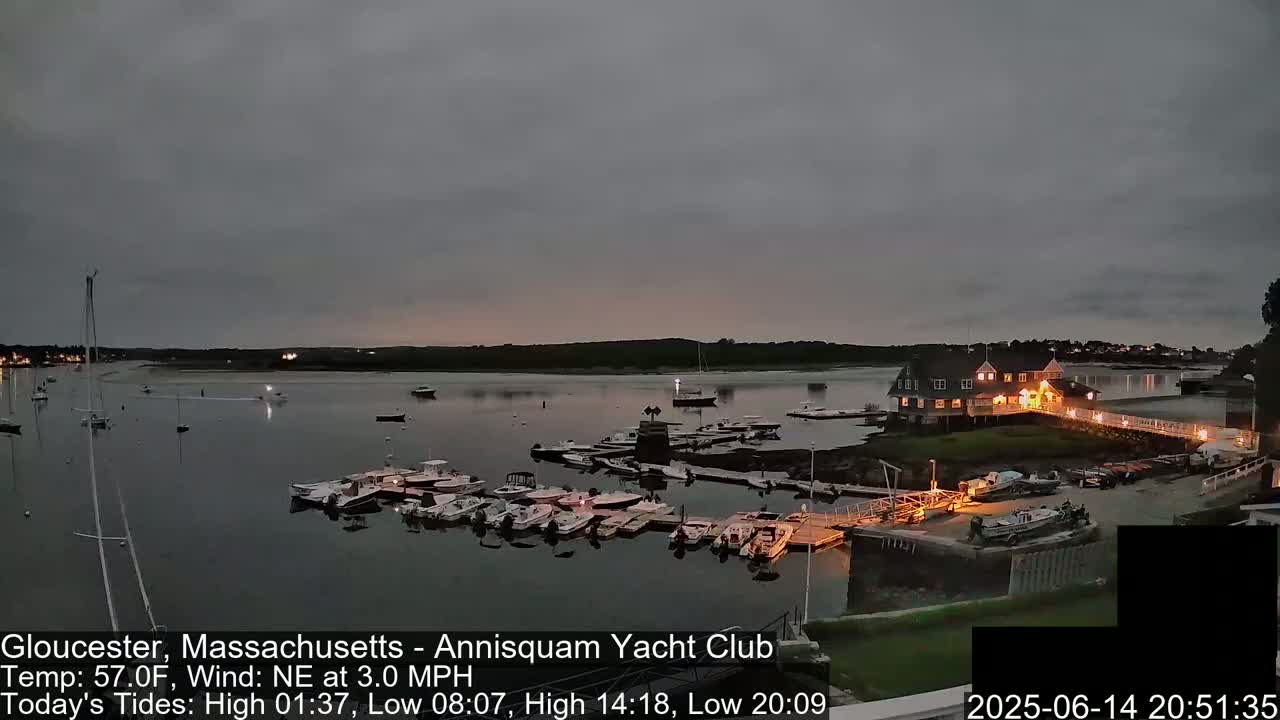 Annisquam Yacht Club Live Cam - Gloucester, Massachusetts, USA 