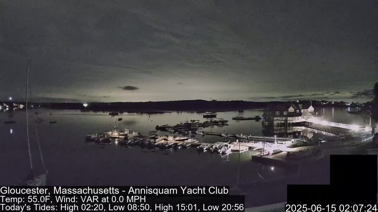 Annisquam Yacht Club Live Cam - Gloucester, Massachusetts, USA 