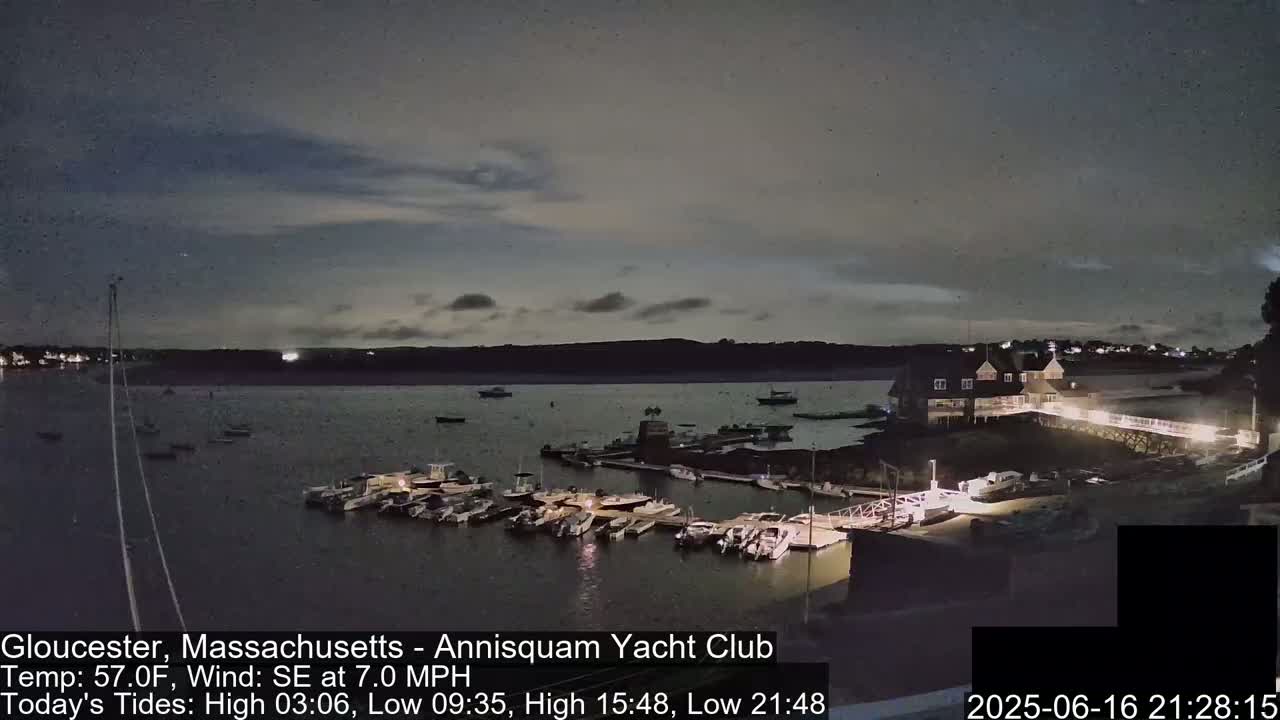 Annisquam Yacht Club Live Cam - Gloucester, Massachusetts, USA 