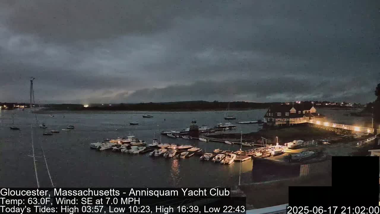 Annisquam Yacht Club Live Cam - Gloucester, Massachusetts, USA 