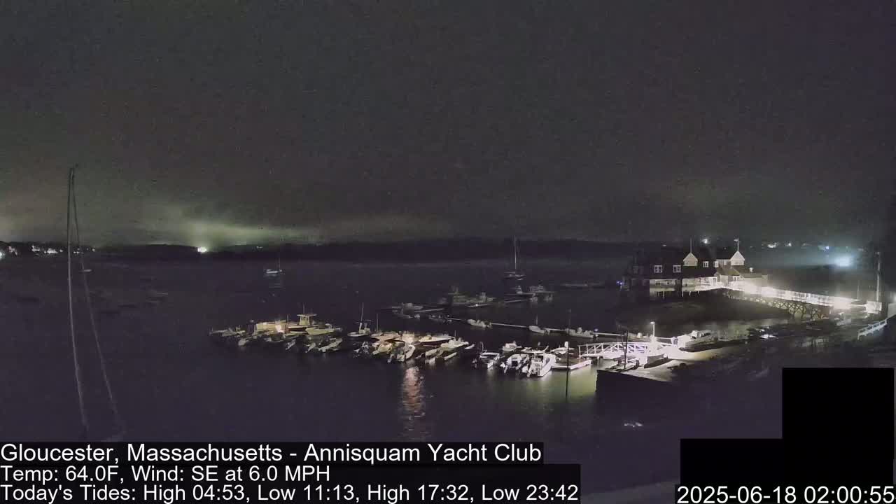 Annisquam Yacht Club Live Cam - Gloucester, Massachusetts, USA 