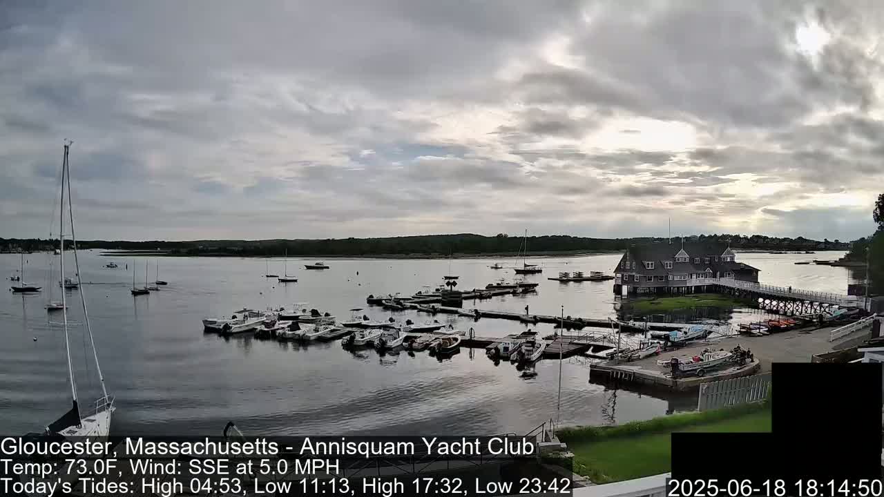 Annisquam Yacht Club Live Cam - Gloucester, Massachusetts, USA 
