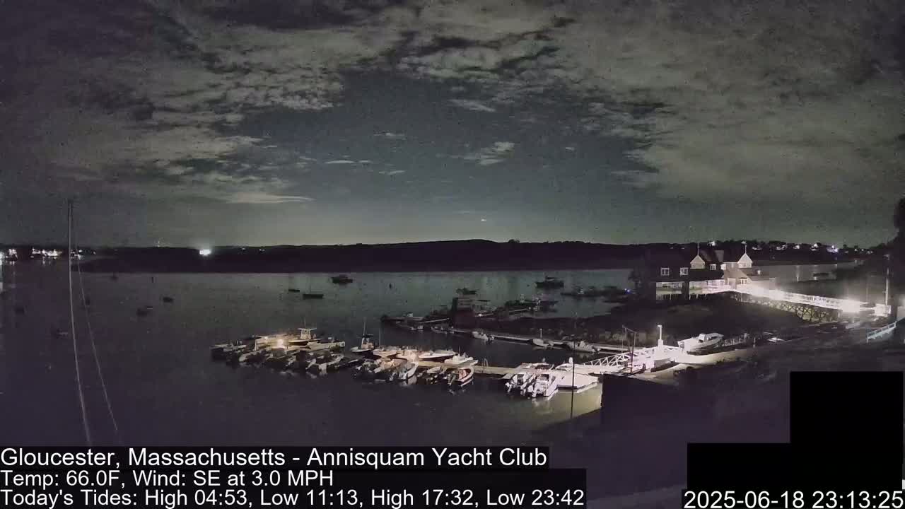 Annisquam Yacht Club Live Cam - Gloucester, Massachusetts, USA 