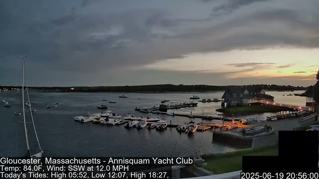 Annisquam Yacht Club Live Cam - Gloucester, Massachusetts, USA 