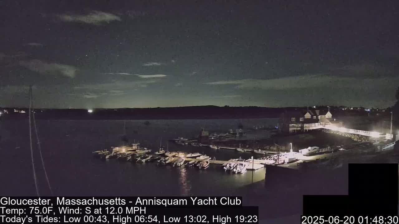 Annisquam Yacht Club Live Cam - Gloucester, Massachusetts, USA 