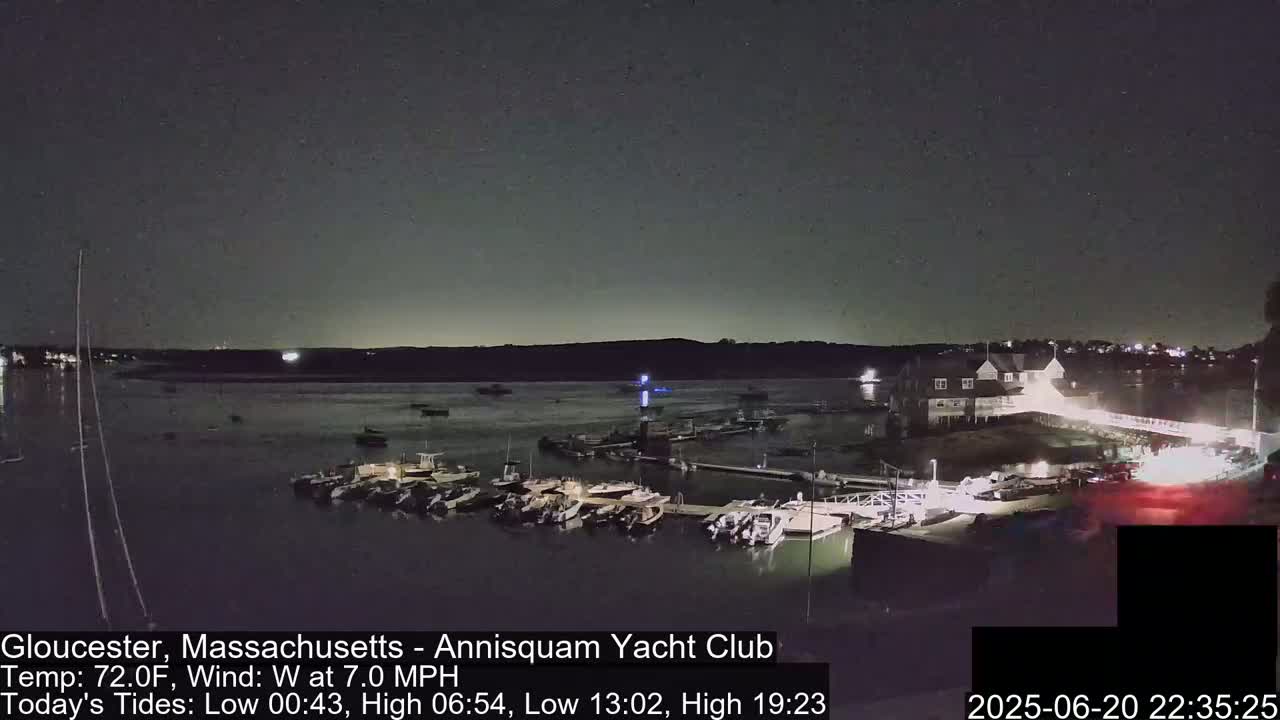 Annisquam Yacht Club Live Cam - Gloucester, Massachusetts, USA 