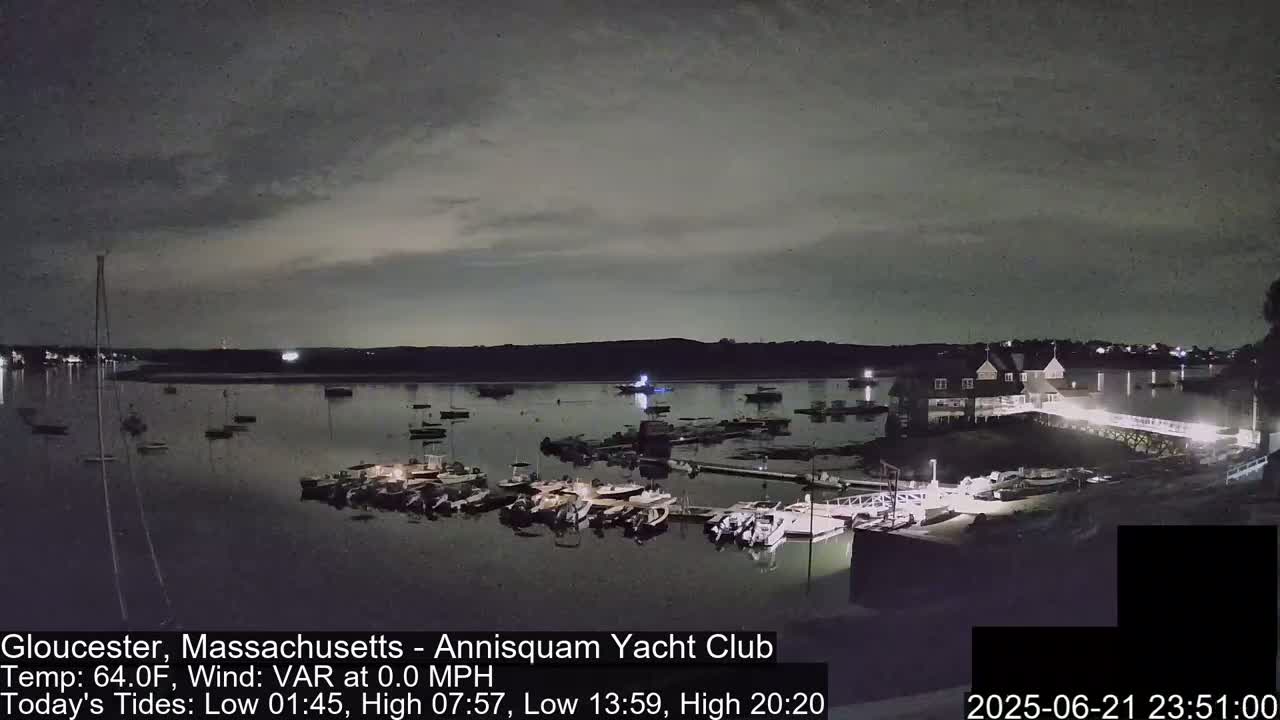 Annisquam Yacht Club Live Cam - Gloucester, Massachusetts, USA 