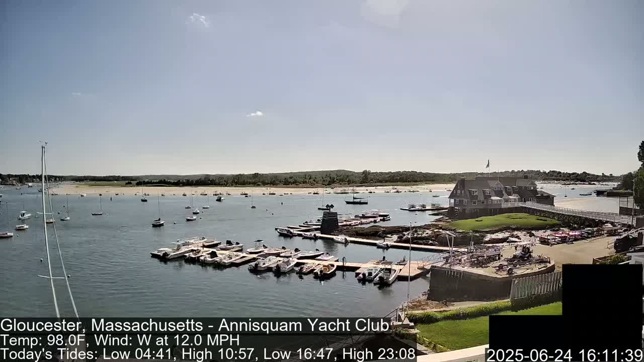 Annisquam Yacht Club Live Cam - Gloucester, Massachusetts, USA 