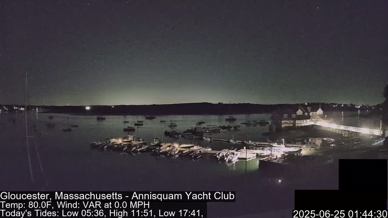 Annisquam Yacht Club Live Cam - Gloucester, Massachusetts, USA 