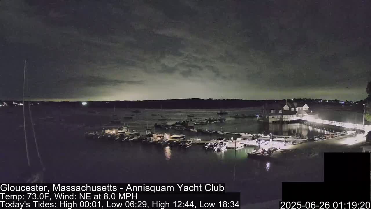 Annisquam Yacht Club Live Cam - Gloucester, Massachusetts, USA 