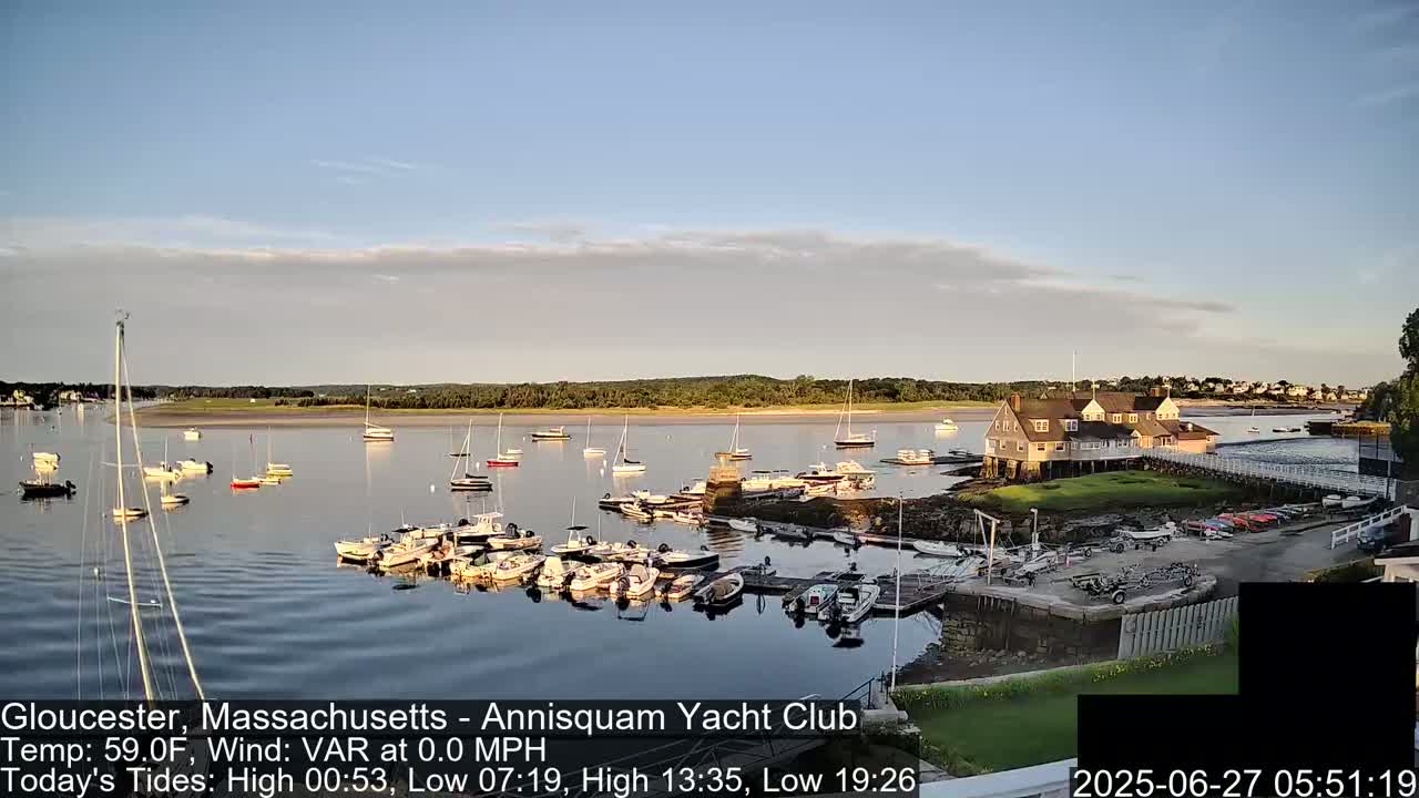 Annisquam Yacht Club Live Cam - Gloucester, Massachusetts, USA 