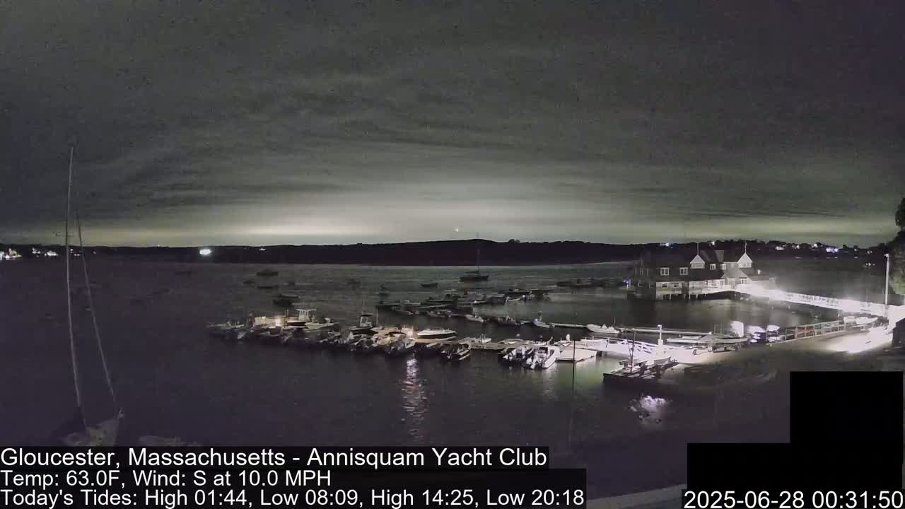 Annisquam Yacht Club Live Cam - Gloucester, Massachusetts, USA 