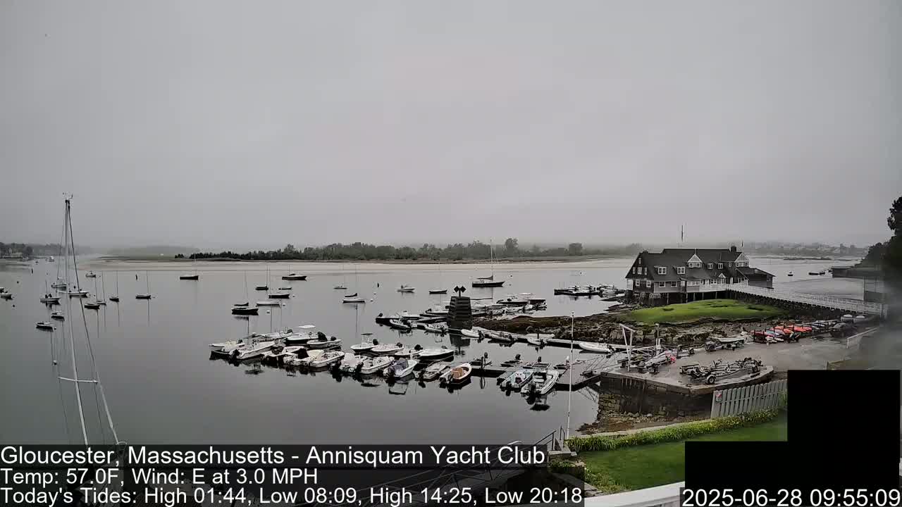 Annisquam Yacht Club Live Cam - Gloucester, Massachusetts, USA 